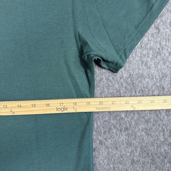 BYLT Drop Cut Shirt Men's M Gym Workout Tee Green Premium Basics - Picture 5 of 6